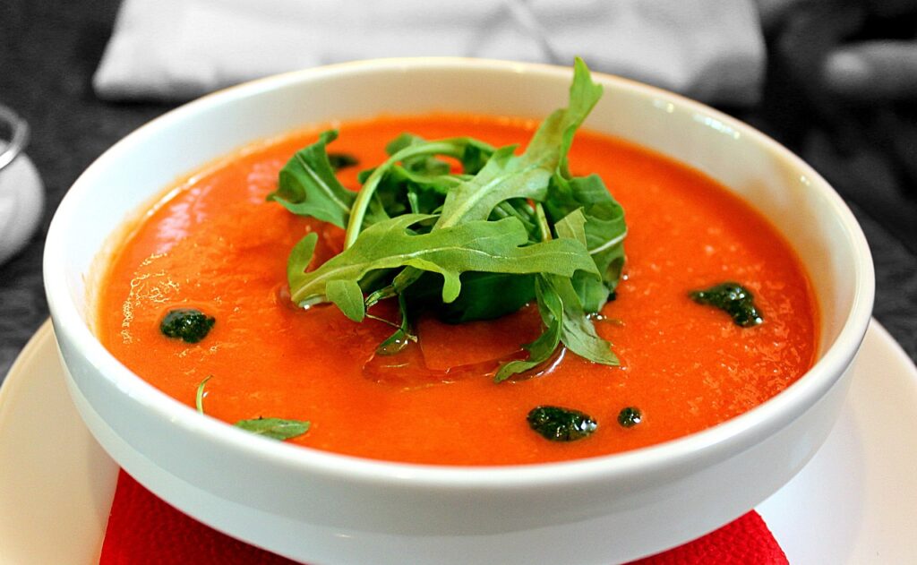Cocina andaluza. tomato soup, soup, gazpacho